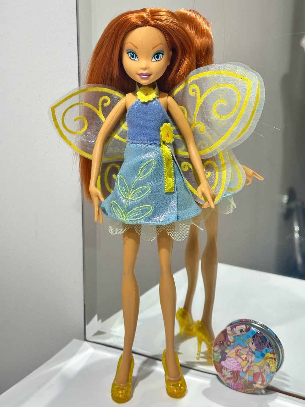 Rare Collectible Bloom Winx Club Mattel doll - custom fairy outfit with wings